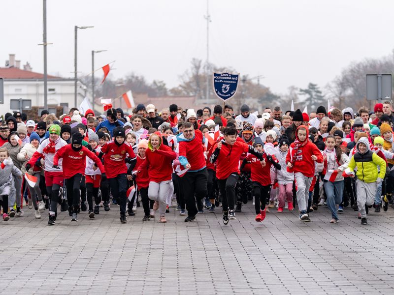 Na zdjęciu start XIX Biegu Niepodległości