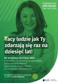 Powszechny Spis Rolny 2020 ‒ zostań rachmistrzem spisowym